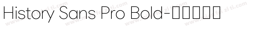 History Sans Pro Bold字体转换